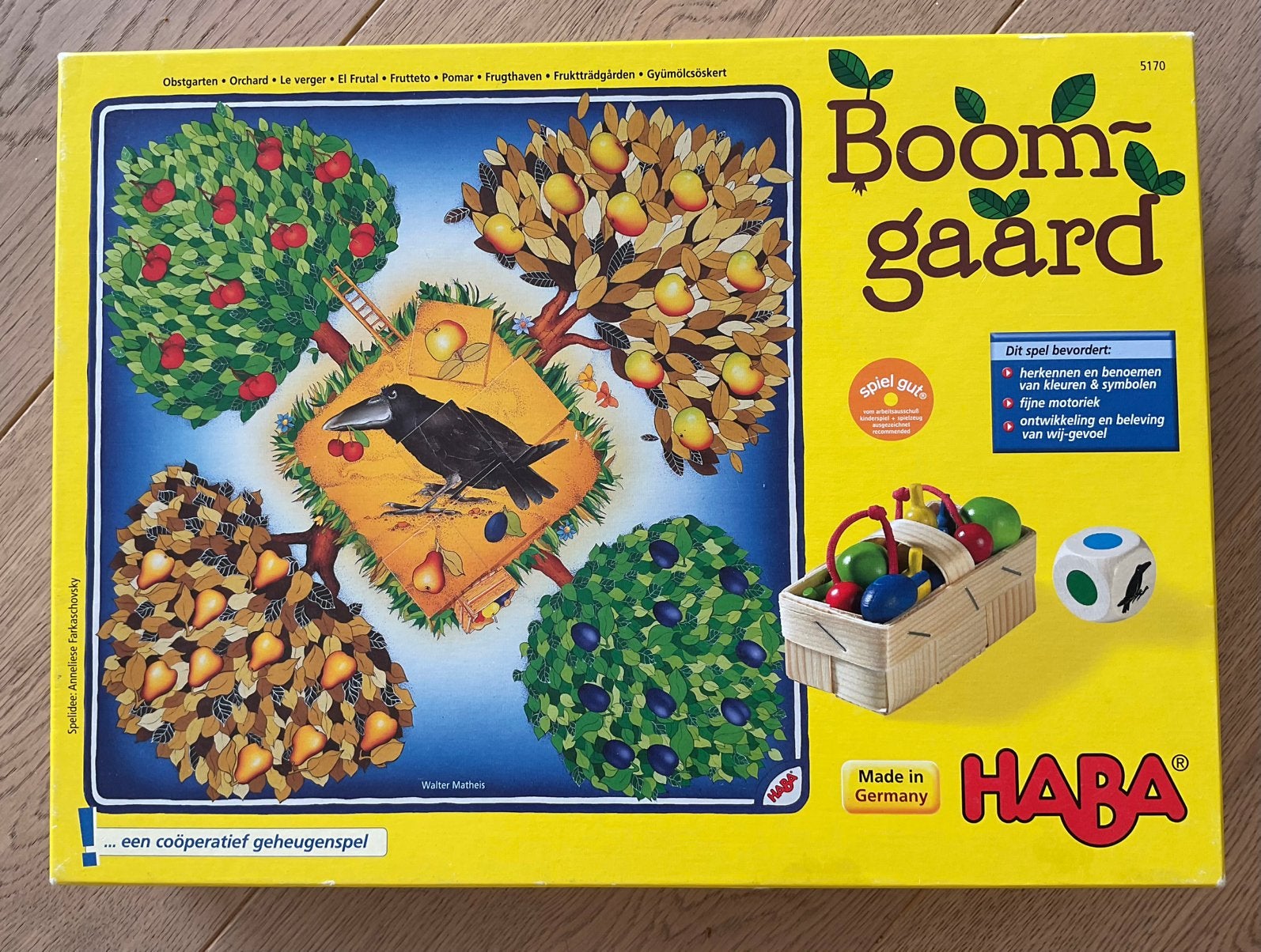 HABA boomgaard geheugenspel, Kinderen en Baby's, Ophalen, Zo goed als nieuw