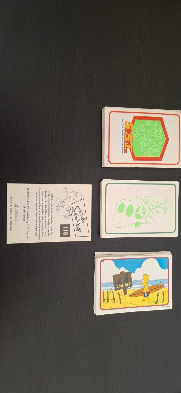 panini the simpsons, Enlèvement ou Envoi