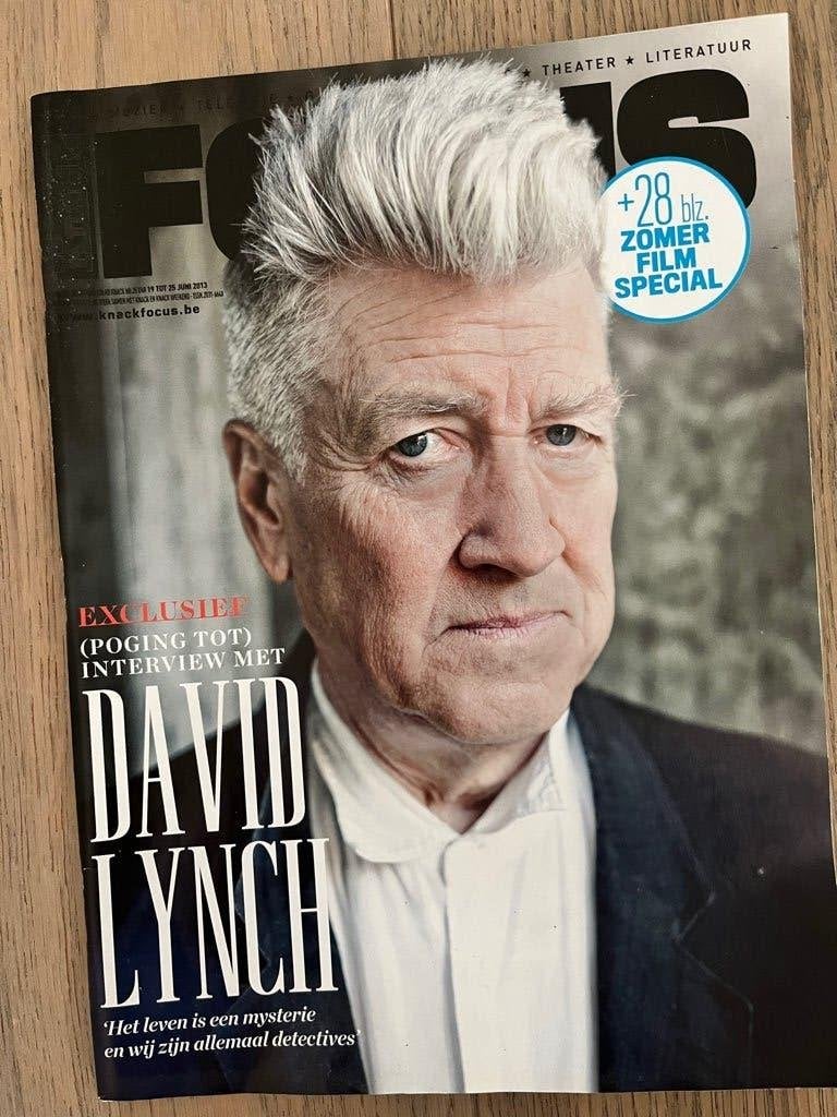 DAVID LYNCH - coverstory Focus Knack * 2013 * NIEUW, Ophalen of Verzenden