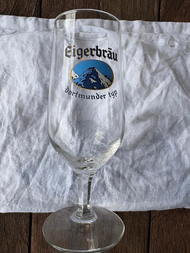 Eigerbräu Dortmunder Type, Collections, Enlèvement ou Envoi, Utilisé, Verre ou Verres, Autres marques
