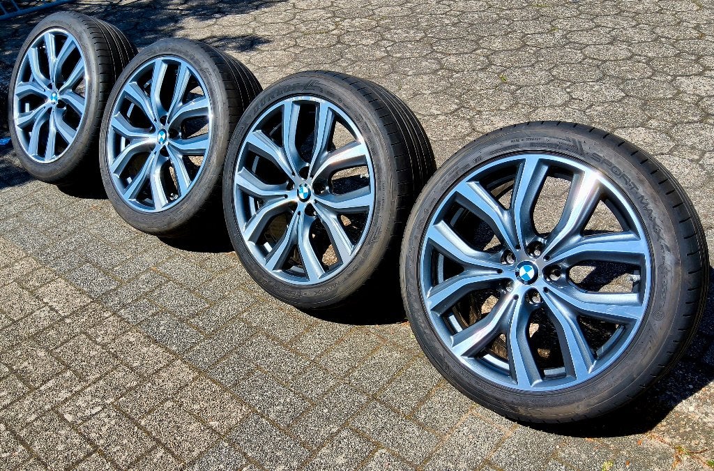 Pneus été 225/45-19 avec jantes originales BMW 19", Auto-onderdelen, Banden en Velgen, Gebruikt, Banden en Velgen, Ophalen, 19 inch