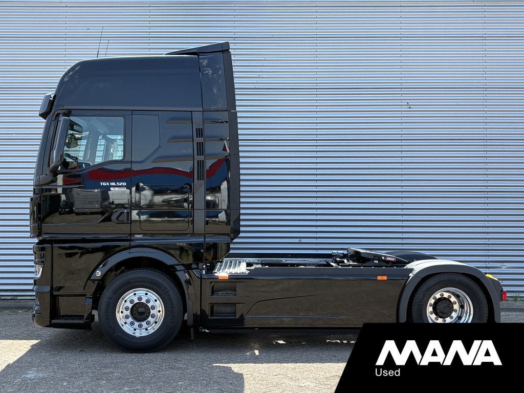 MAN TGX 18.520 GX 4X2 LL SA D30 PowerLion PTO Schuifschotel, Automaat, Achterwielaandrijving, MAN, Zwart
