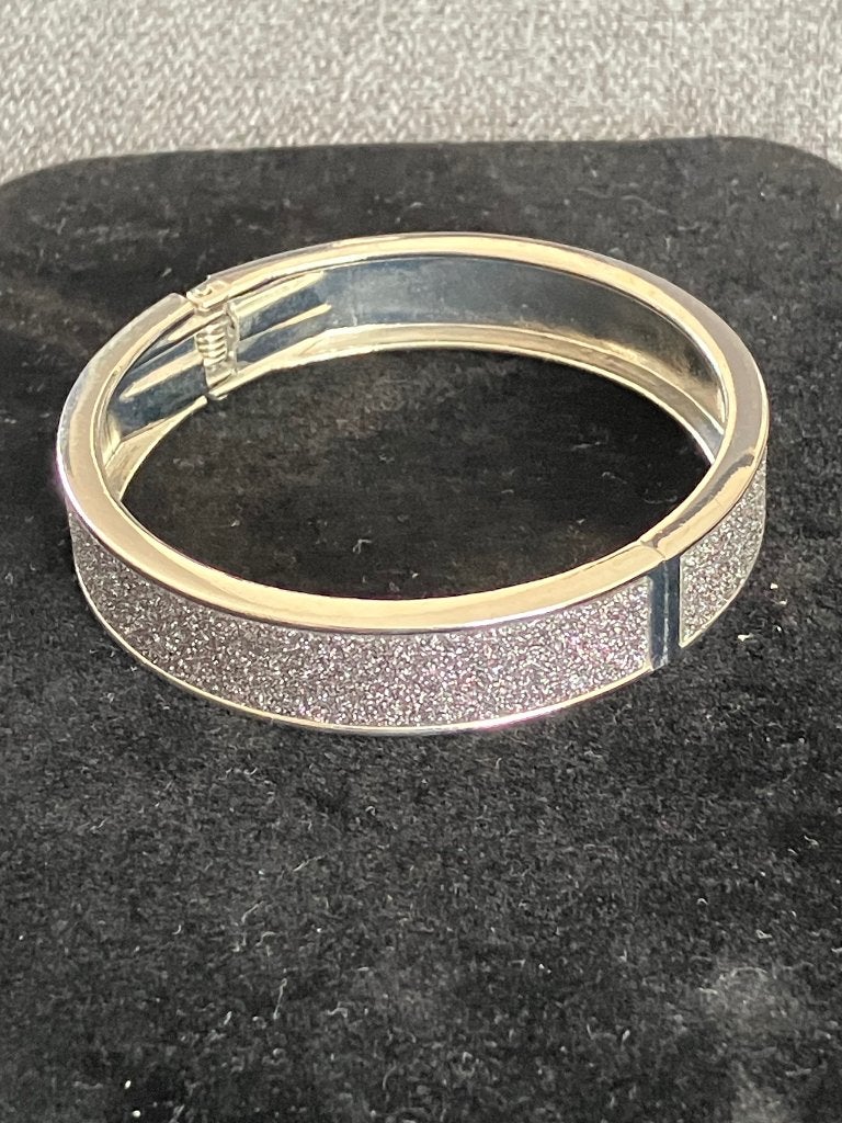 Vaste armband, Verzenden, Nieuw, Grijs, Met strass