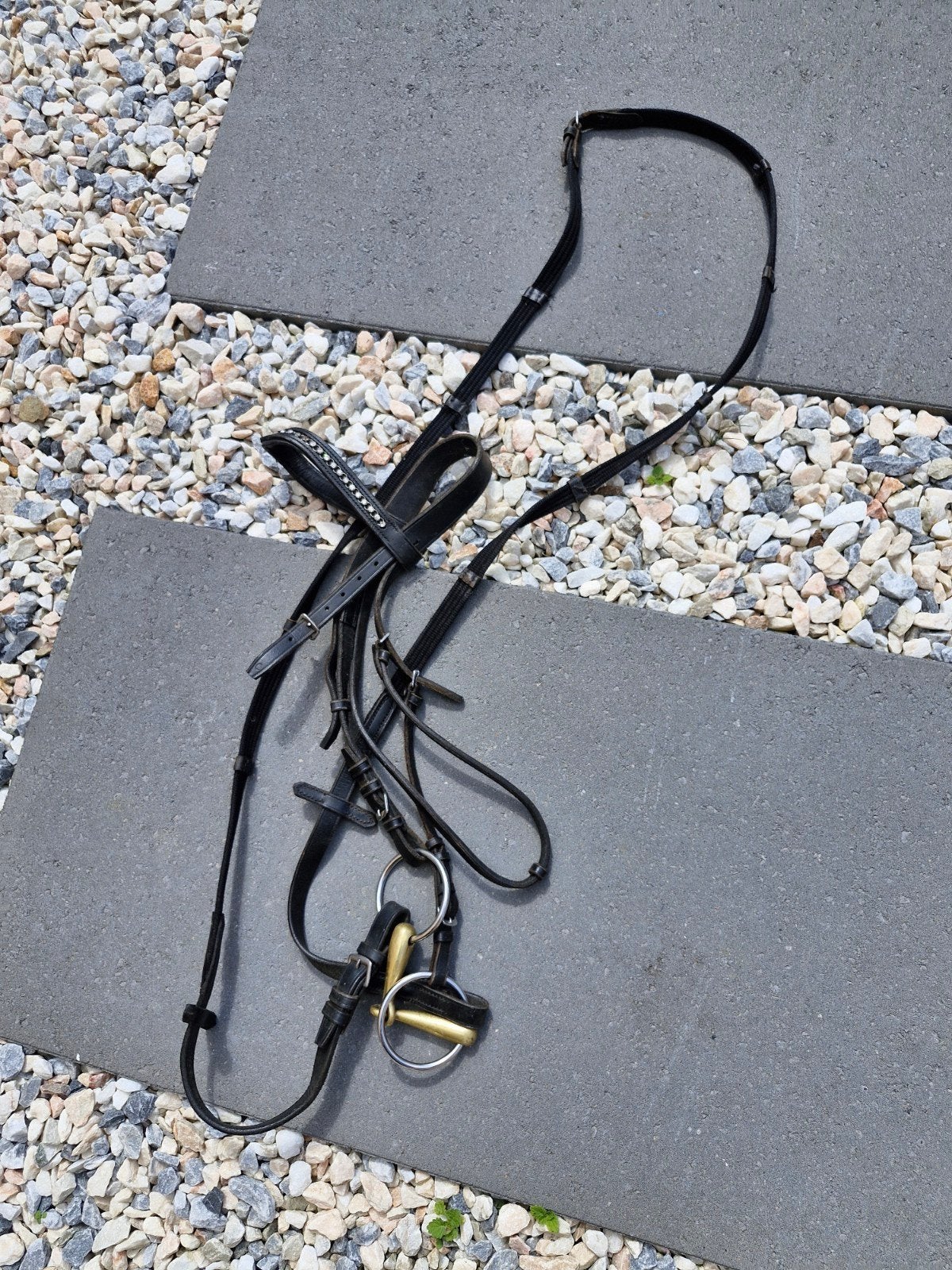 2 hoofdstellen COB, Dieren en Toebehoren, Ophalen, Gebruikt, Inclusief teugels, Zwart