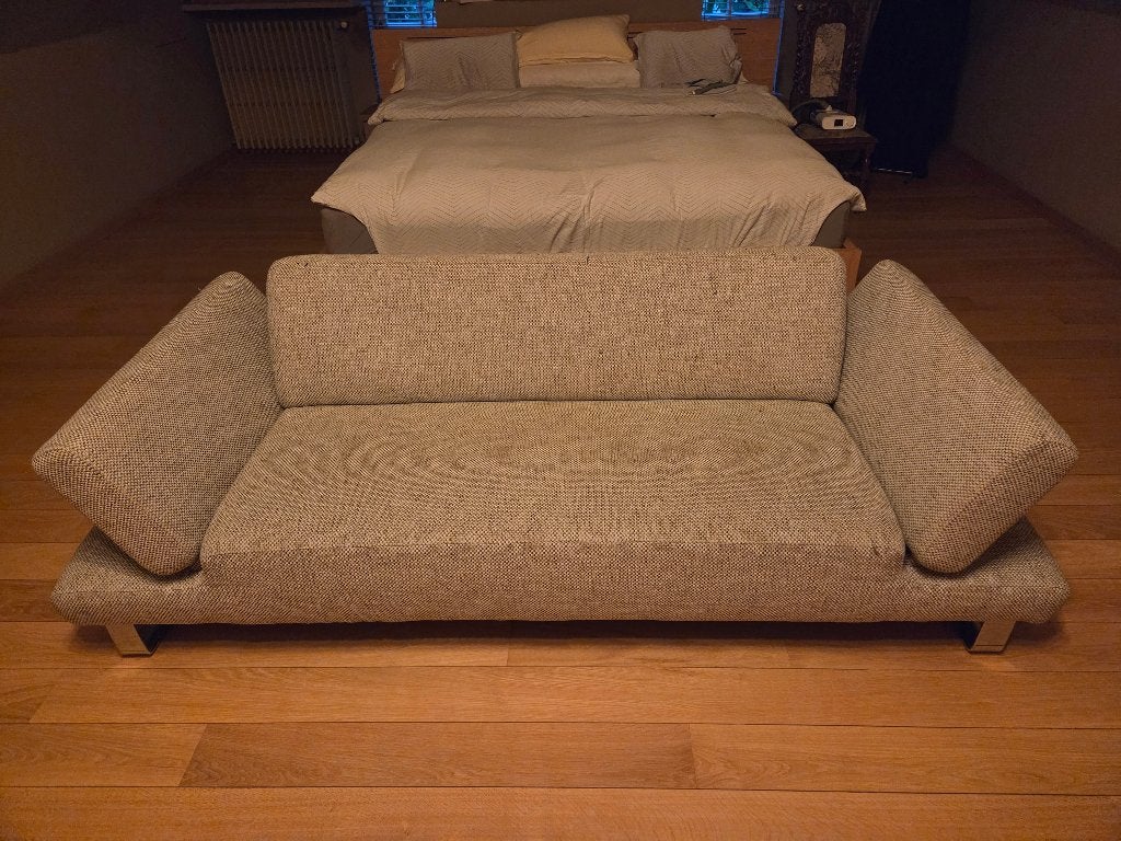 Zitbank stof, Ophalen, Gebruikt, 150 tot 200 cm, Tweepersoons