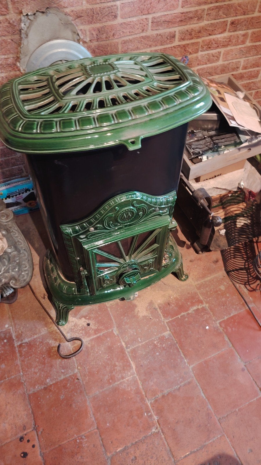 Poêle bois charbon et charbonnières crapaud, Autres carburants, Enlèvement, Utilisé, Autoportant