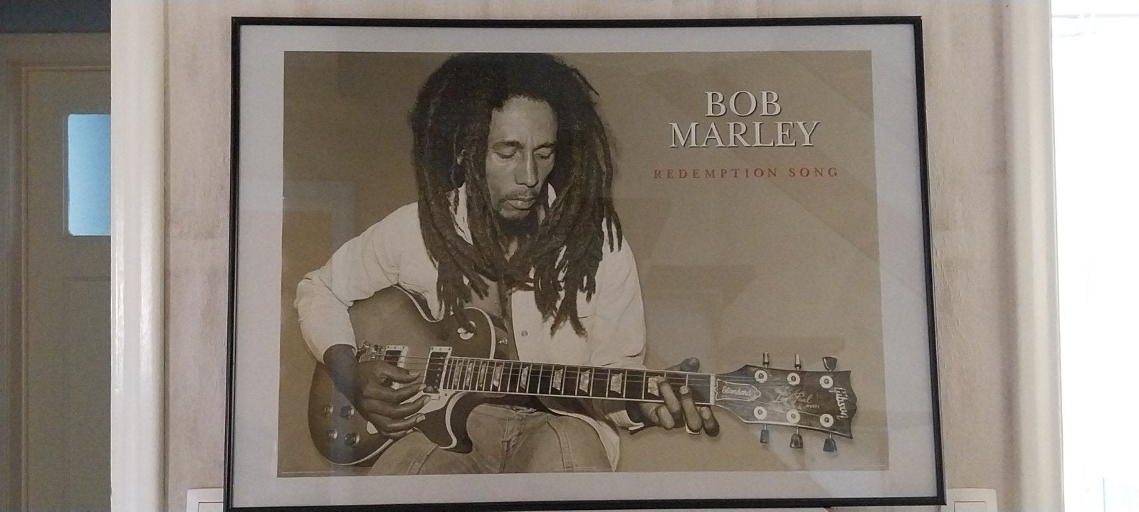 Grand cadre Bob Marley "Redemption Song" - 70x100 cm, Photo