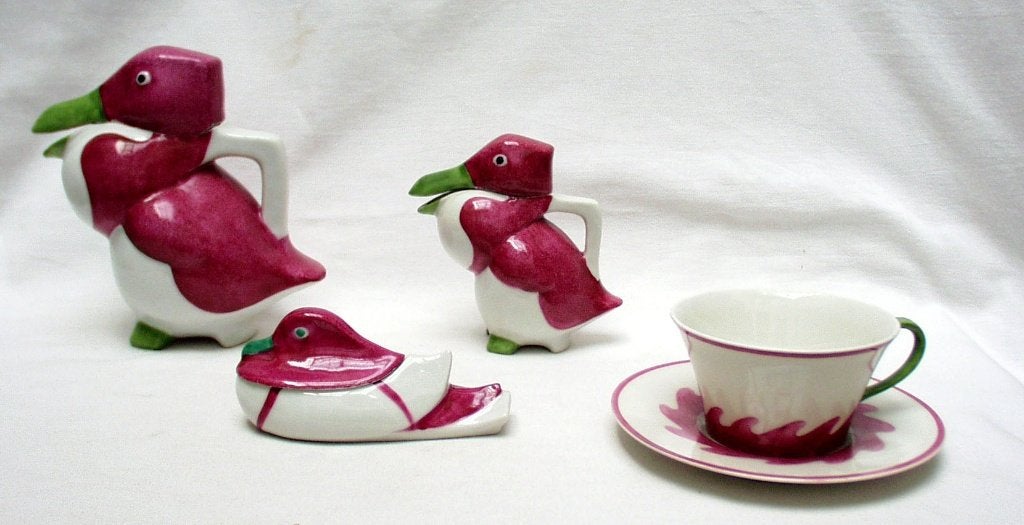 Art Deco Theeset-Edouard Marcel Sandoz., Antiek en Kunst, Ophalen of Verzenden