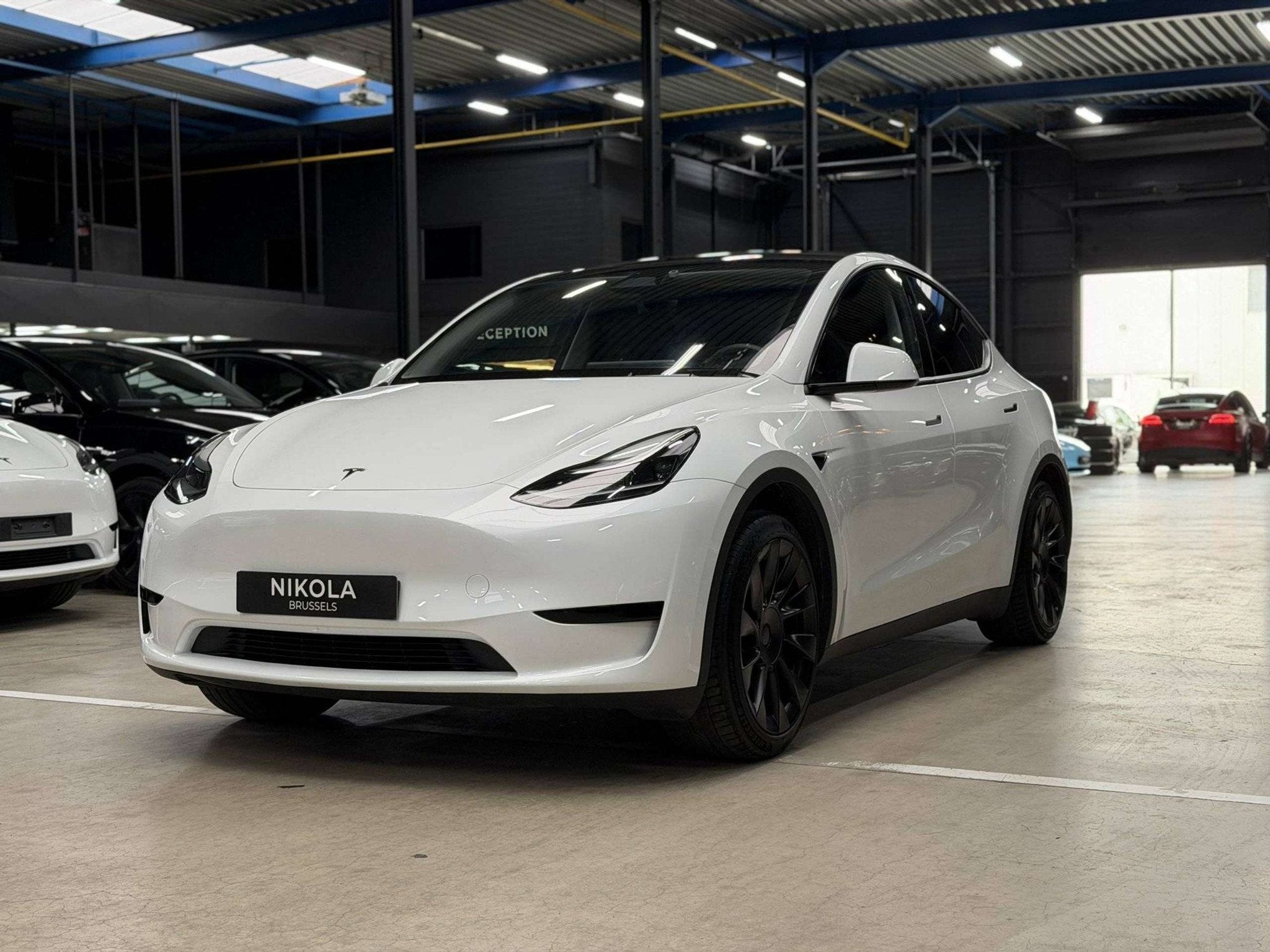 Tesla Model Y PREMIUM RWD - HARDWARE 4 - AUTOPILOT - FSD REA, Auto's, Achterwielaandrijving, Gebruikt, Zwart, Wit
