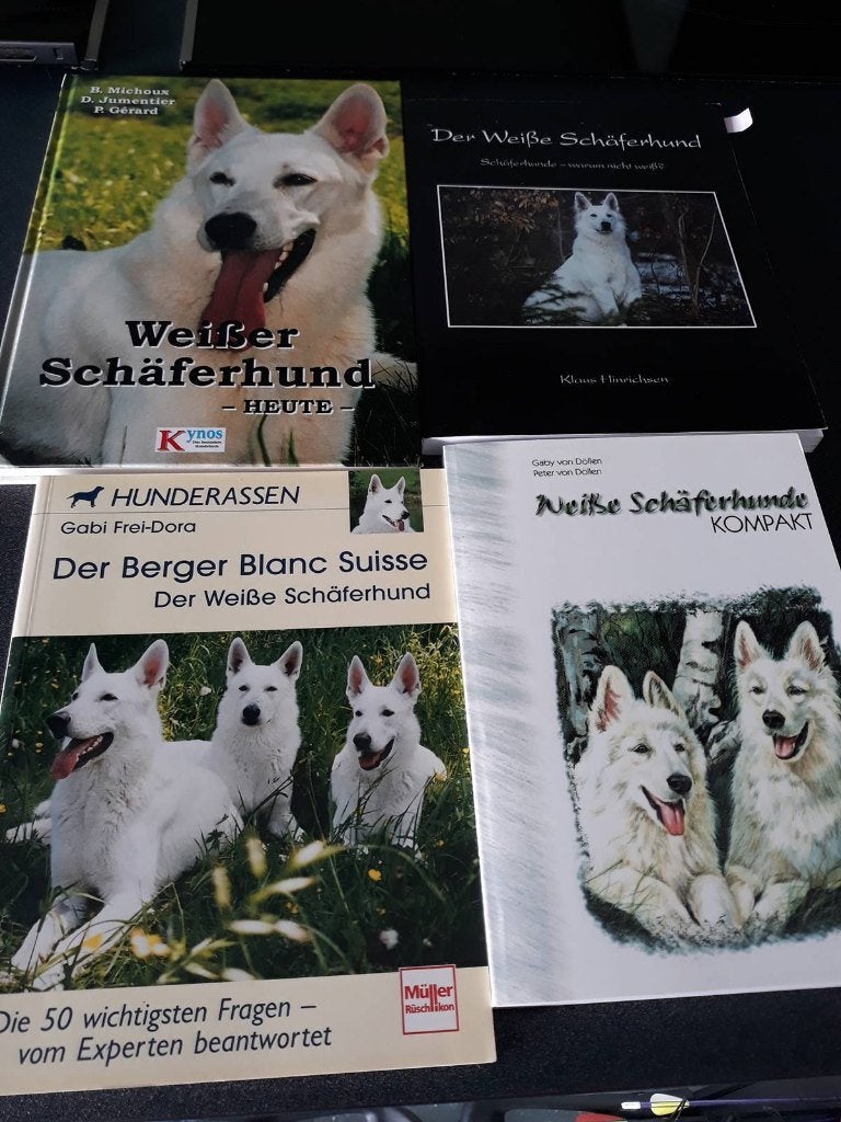 Lot Duitstalige boeken witte herdershond - ook apart, Enlèvement, Comme neuf, Chiens