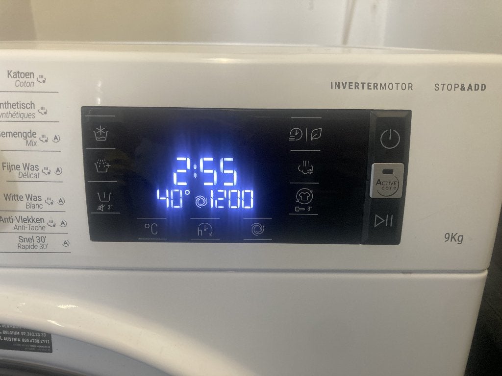 lave-linge 9 kg, Electroménager, Classe énergétique A ou plus économe, Comme neuf, Chargeur frontal, Enlèvement