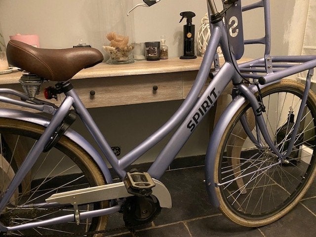 Omafiets merk Spirit met vooraan bagagedrager, Moins de 47 cm, Enlèvement, Utilisé, Spirit