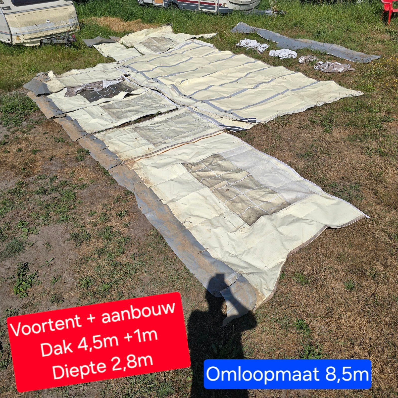Voortent tenten tent luifel caravan camping stacaravan tuin, Enlèvement