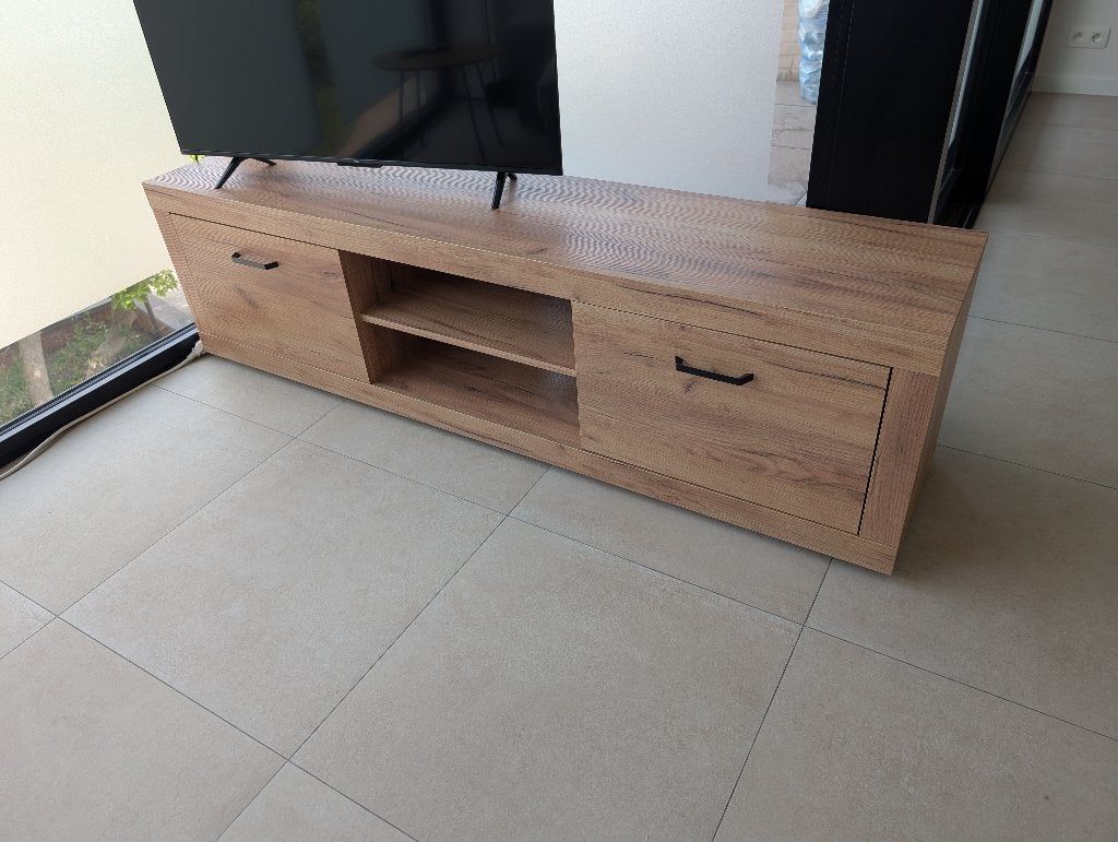 Lintrup tv meubel JYSK, Huis en Inrichting, Kasten |Televisiemeubels, Ophalen, 150 tot 200 cm, Zo goed als nieuw, Minder dan 100 cm