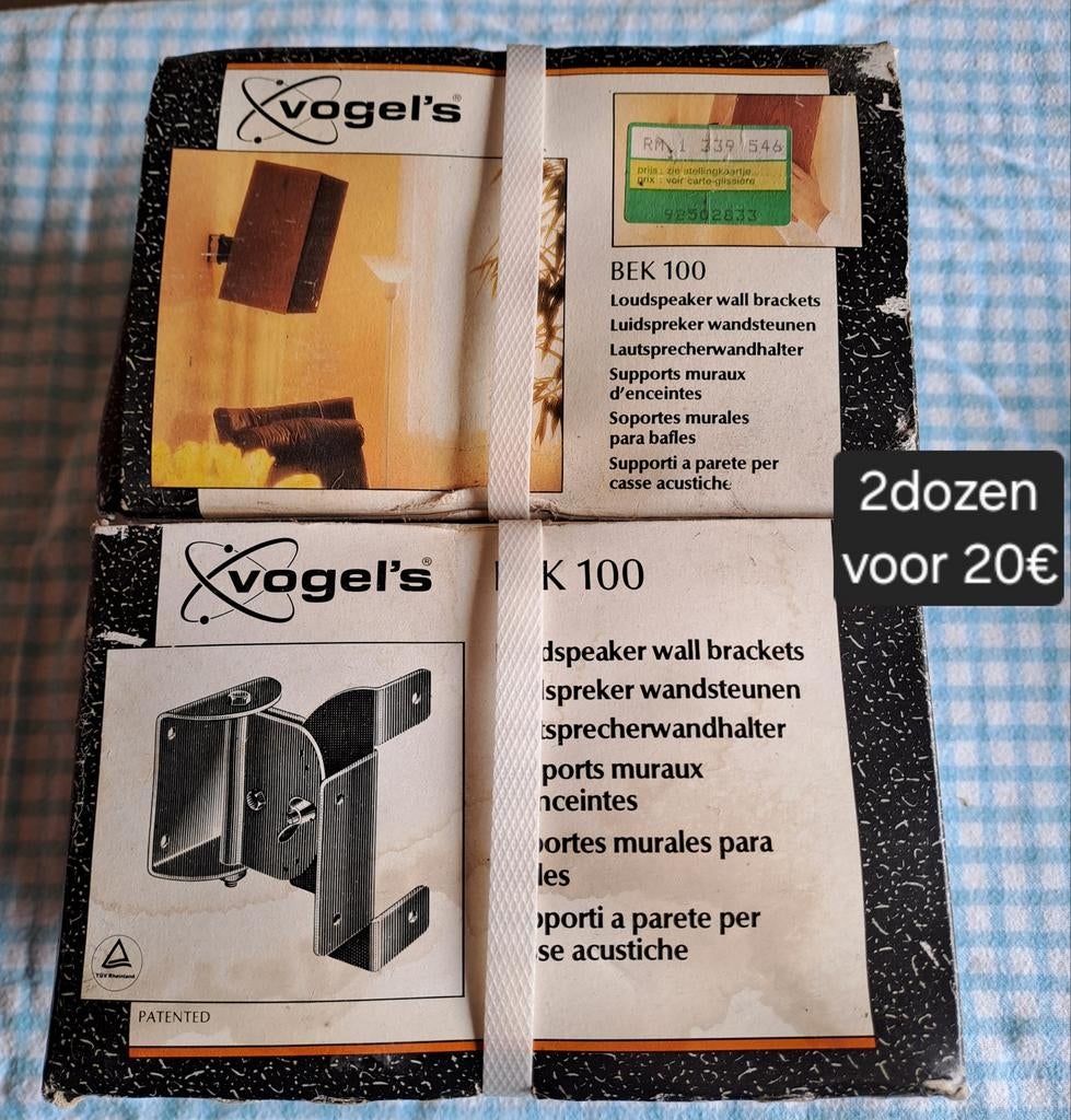 Muurbeugels voor luidspreker boxen, Ophalen of Verzenden
