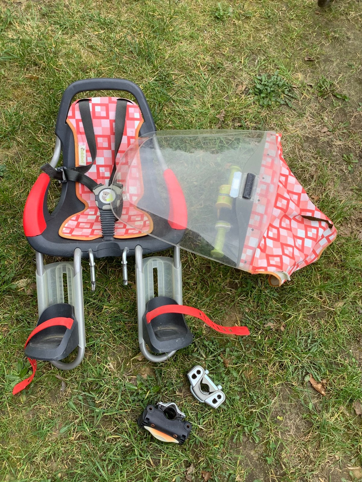 Fietsstoeltje vooraan, Fietsen en Brommers, Ophalen, Gebruikt