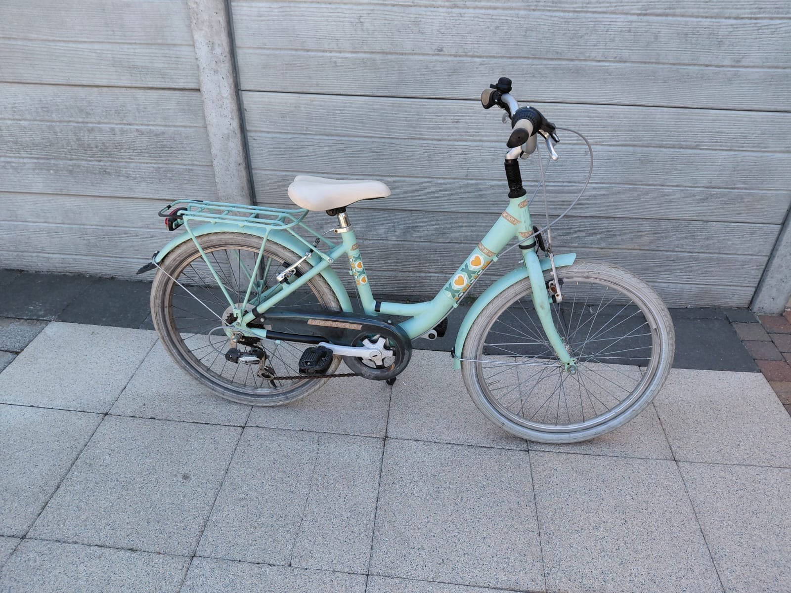Meisjesfiets, Fietsen en Brommers, Fietsen | Meisjes, Ophalen, Gebruikt, Velgrem, Versnellingen