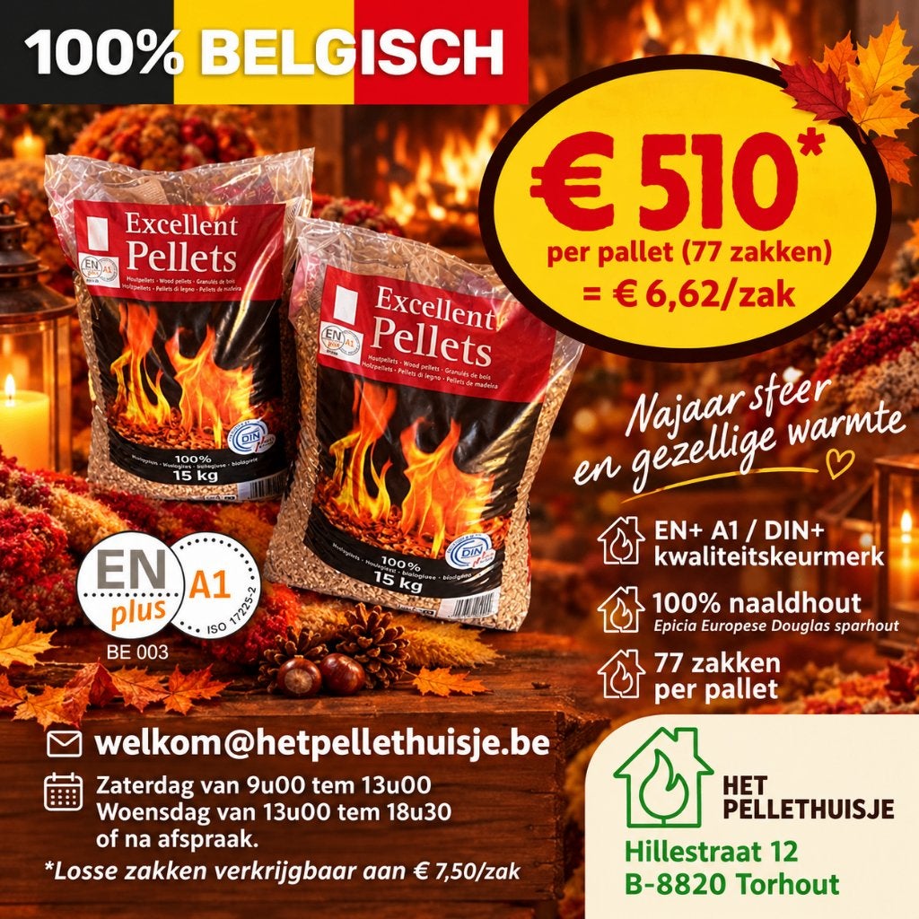 Excellent HoutPellets, Ophalen, Nieuw