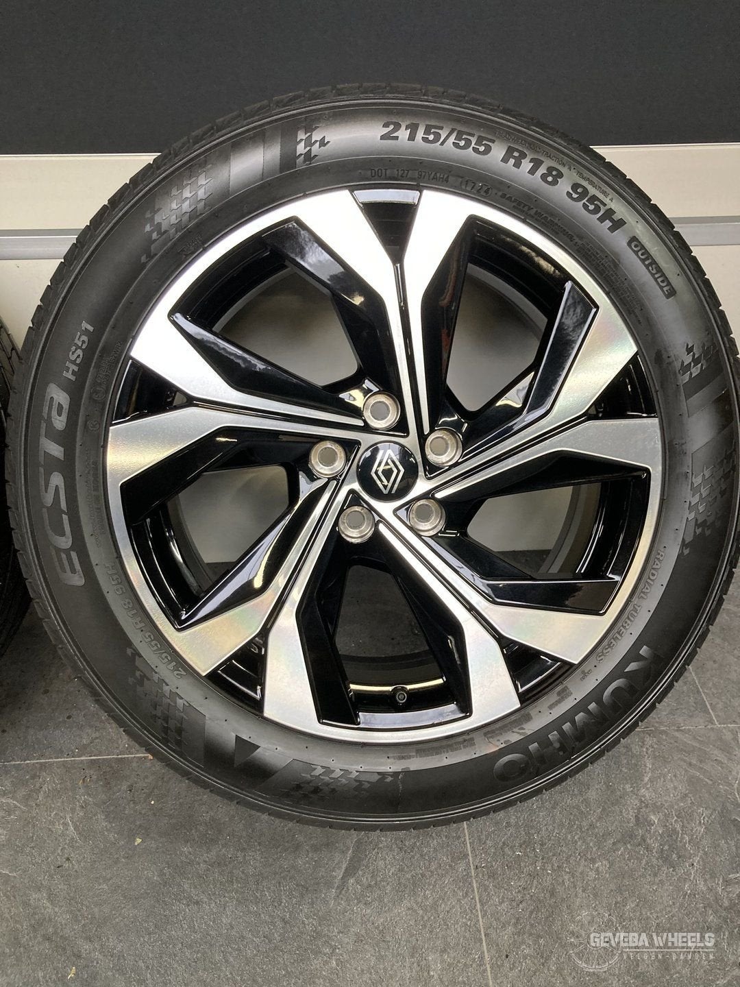 18” originele Renault Arkana Captur Symbioz velgen + banden, Pneus et Jantes, 215 mm, Véhicule de tourisme, Pneus été