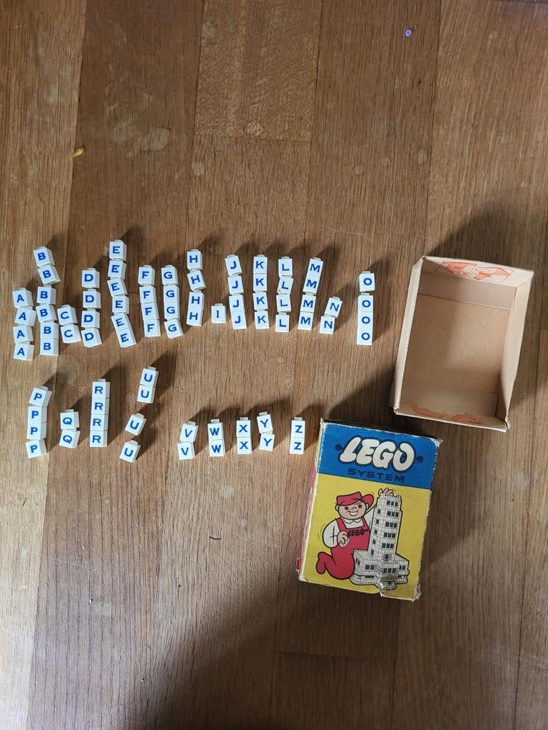 Lego vintage letterblok en trein, Kinderen en Baby's, Ophalen