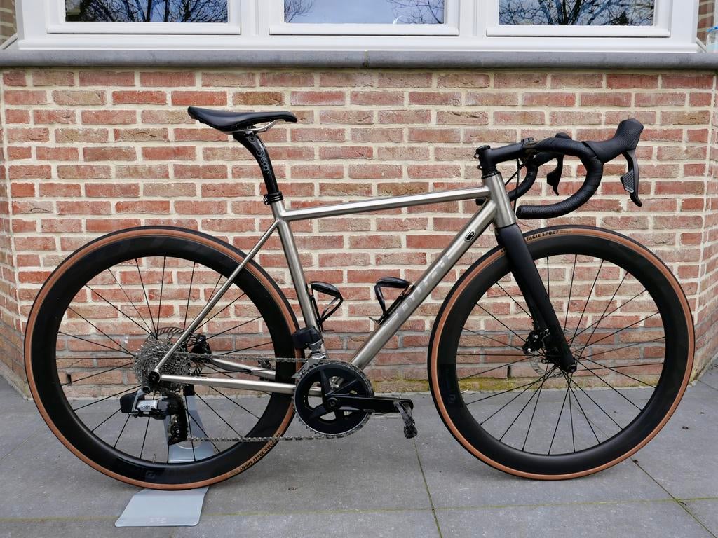 Pilot Celes Titanium SRAM Rival AXS maat 51, Fietsen en Brommers, 28 inch, 49 tot 53 cm, Zo goed als nieuw, Titanium