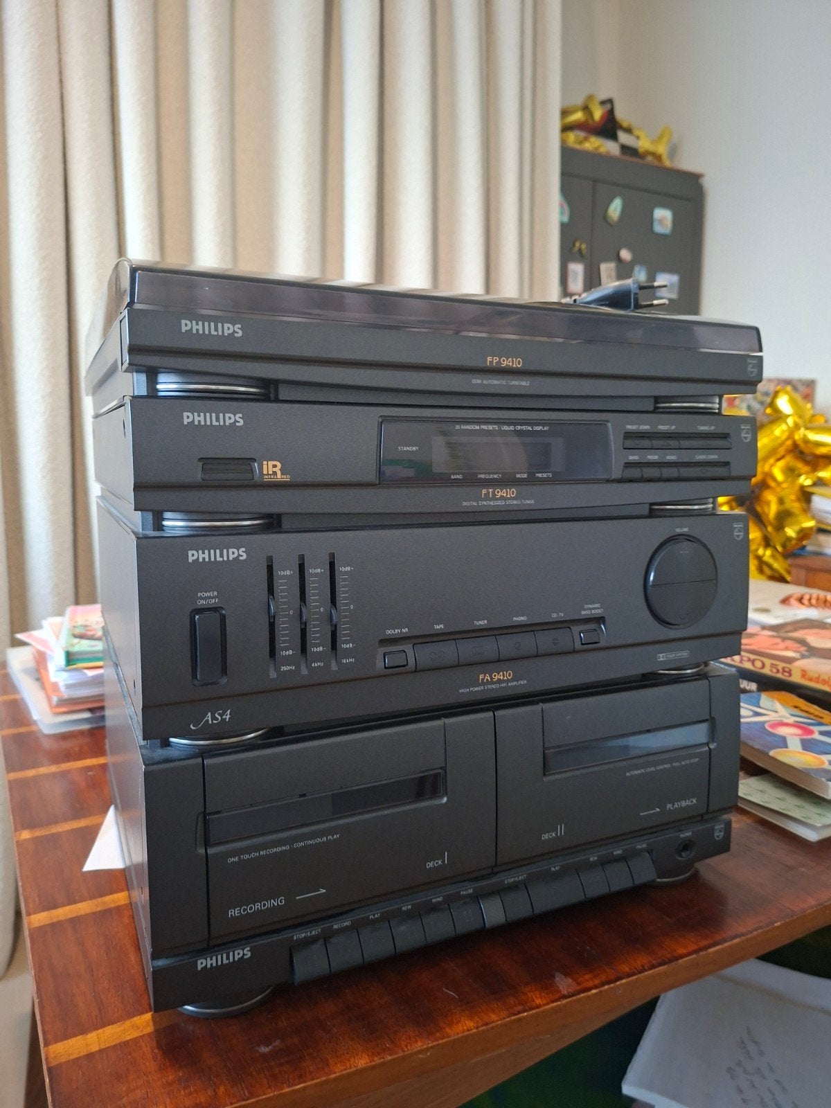 Vintage Philips stereotoren, Enlèvement ou Envoi, Haut-parleurs, Denon