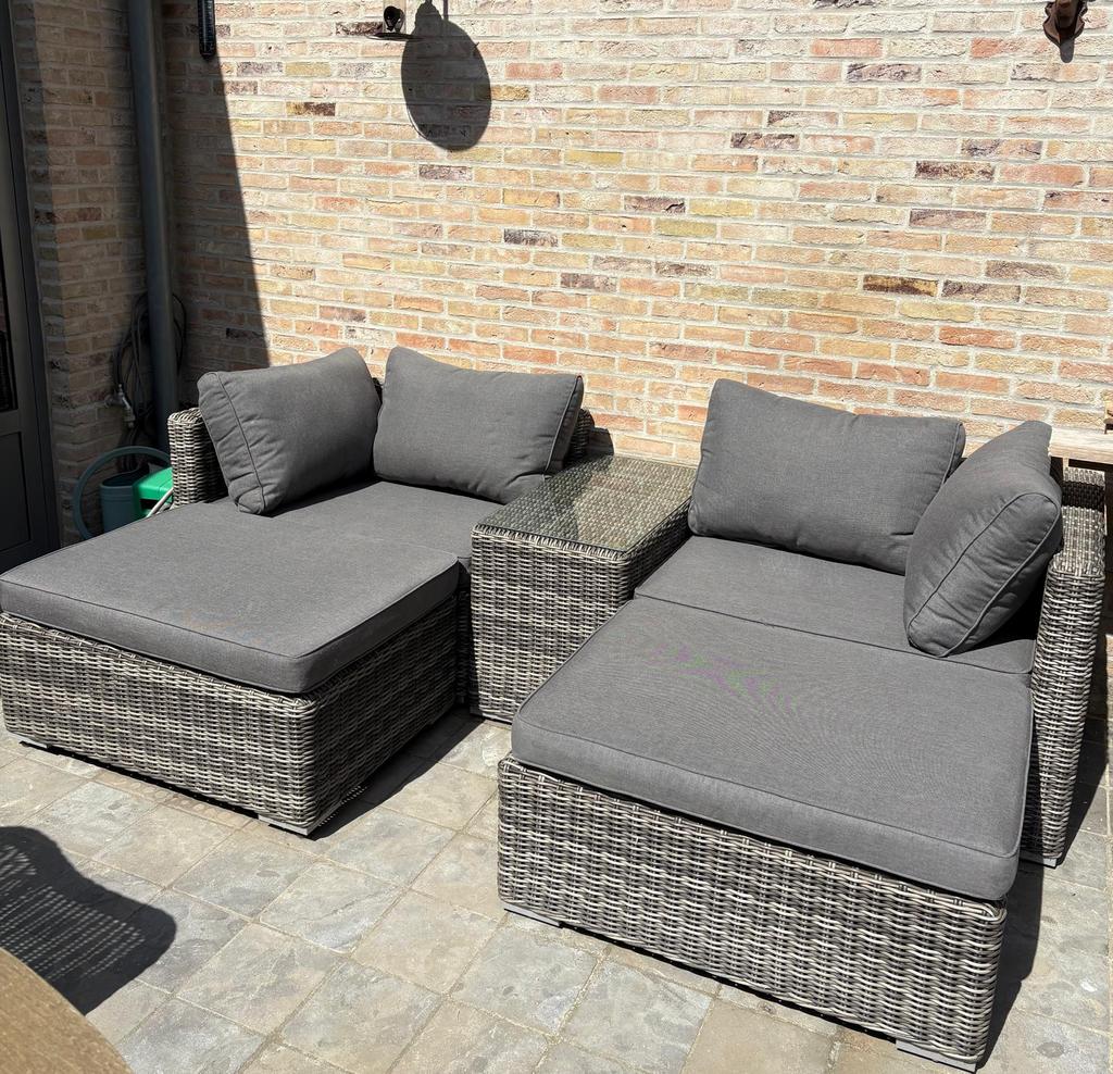 5 delige lounge set, Tuin en Terras, Ophalen, Zo goed als nieuw