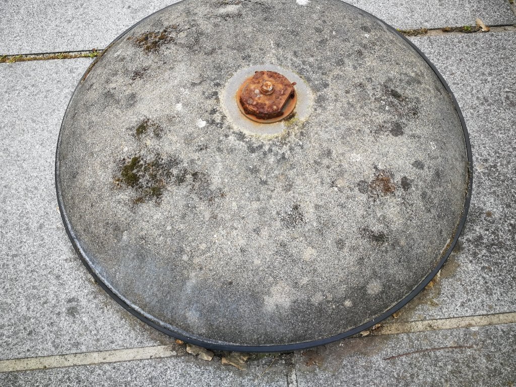 parasolvoet in beton, Enlèvement, Utilisé, Base de parasol