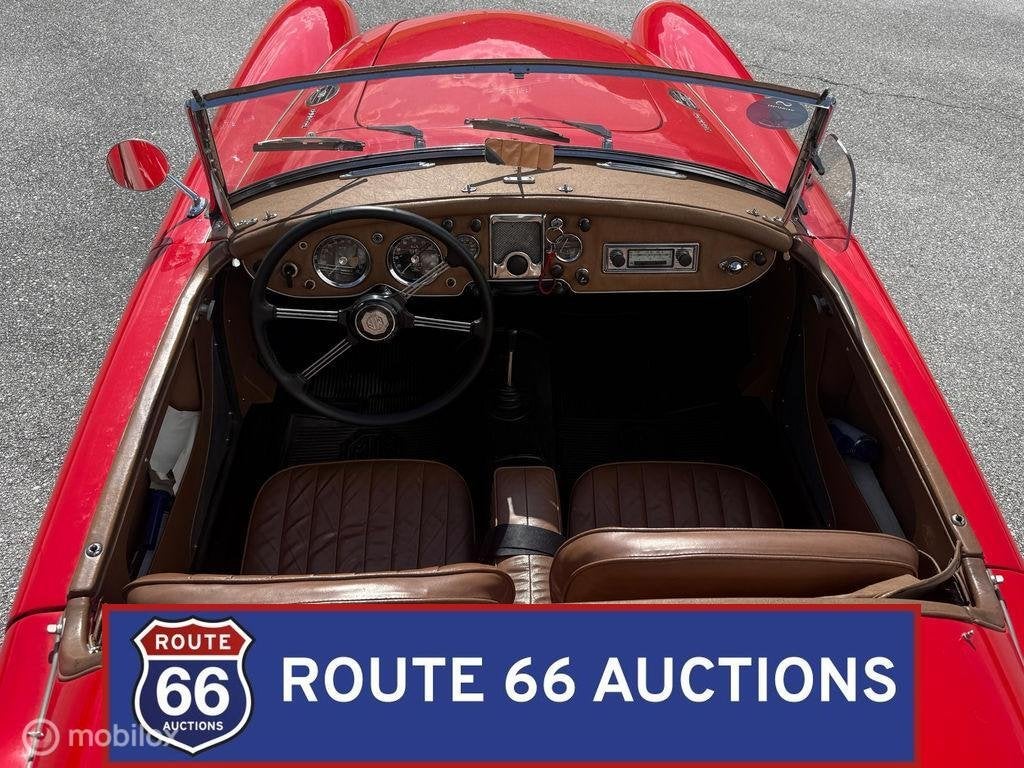MG MGA Cabriolet | 1961 | Route 66 Auctions, Auto's, Zwart, Bedrijf, Handgeschakeld, Overige carrosserie