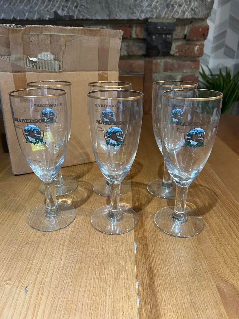 6 verres Maredsous, Collections, Enlèvement, Verre à bière