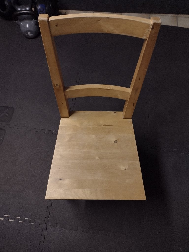 2 houten ikea stoelen, Huis en Inrichting, Ophalen, Twee, Zo goed als nieuw, Hout ikea