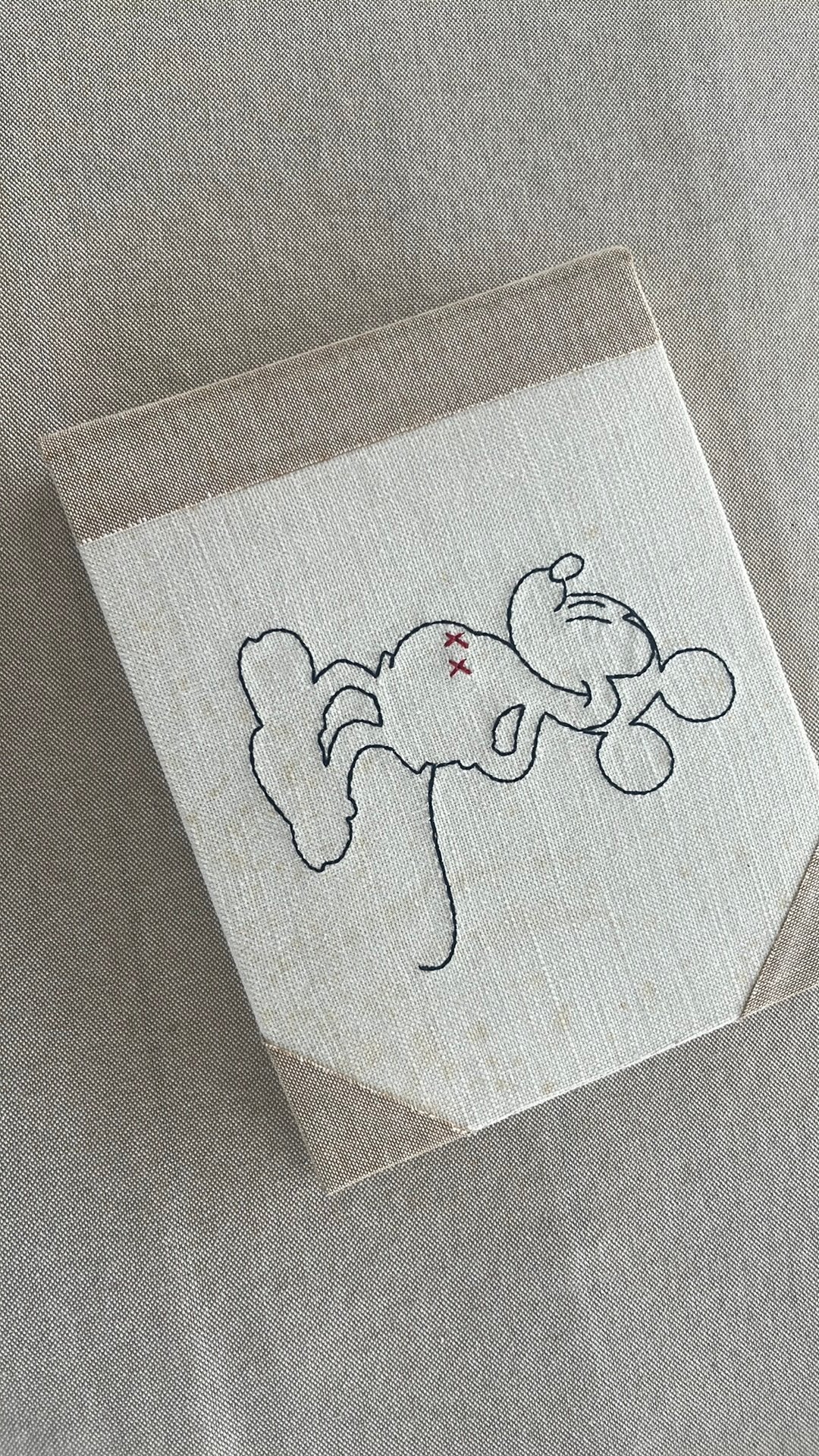 Vintage Donaldson fotoboekje Mickey Mousse, linnen, Enlèvement ou Envoi, Mickey Mouse, Comme neuf