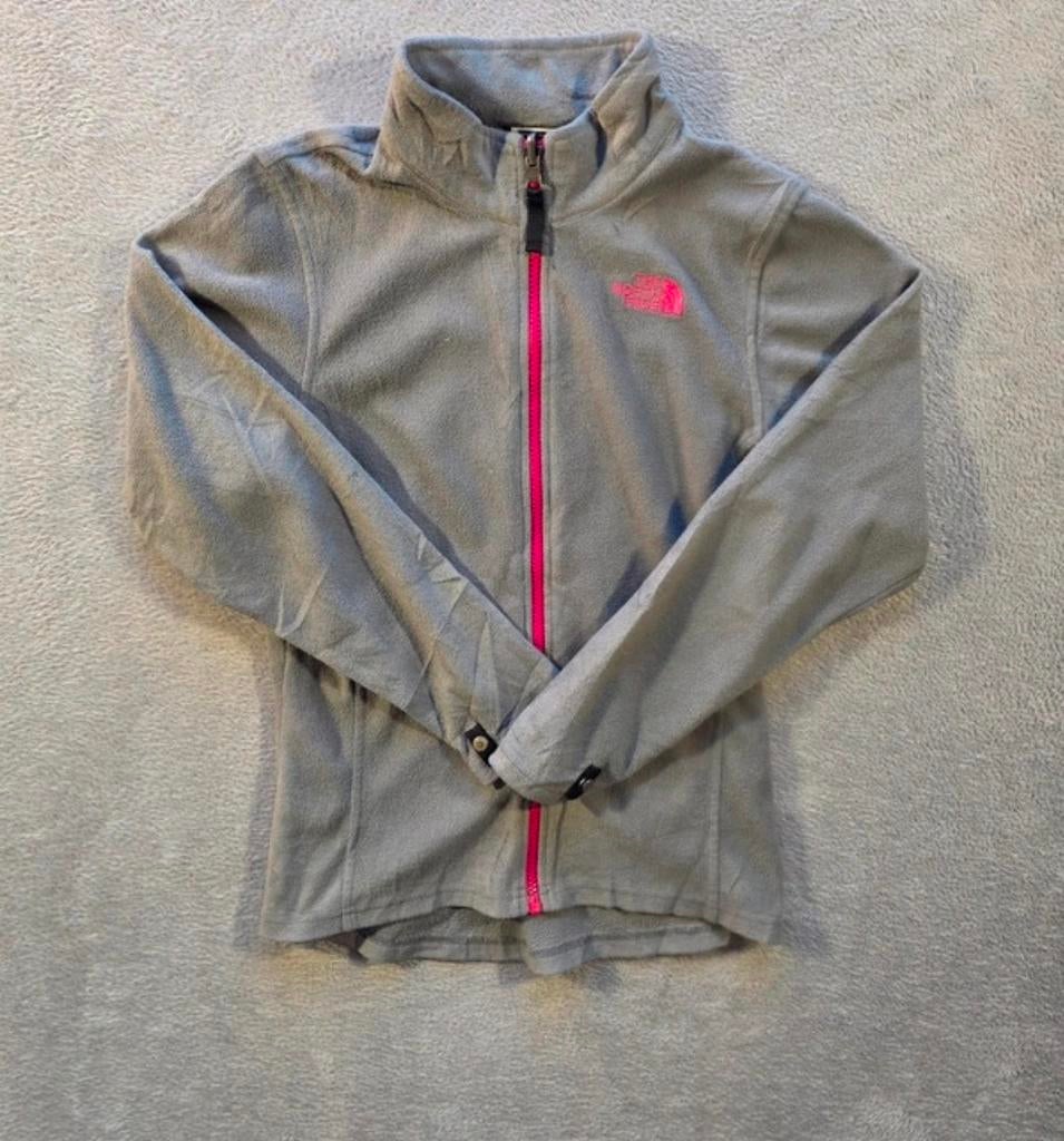 The North Face Meisjes Fleece Jas Grijs/Roze |Maat L (14/16), Ophalen of Verzenden, Maat 42/44 (L), Beige