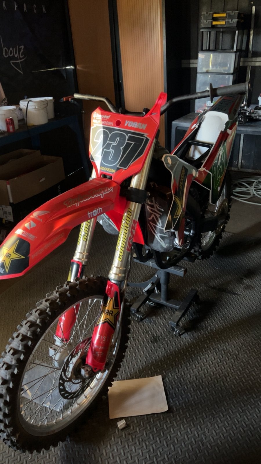 HONDA CR125 restyle kit tekoop met stickerset op, Fietsen en Brommers, Ophalen, Nieuw, Honda