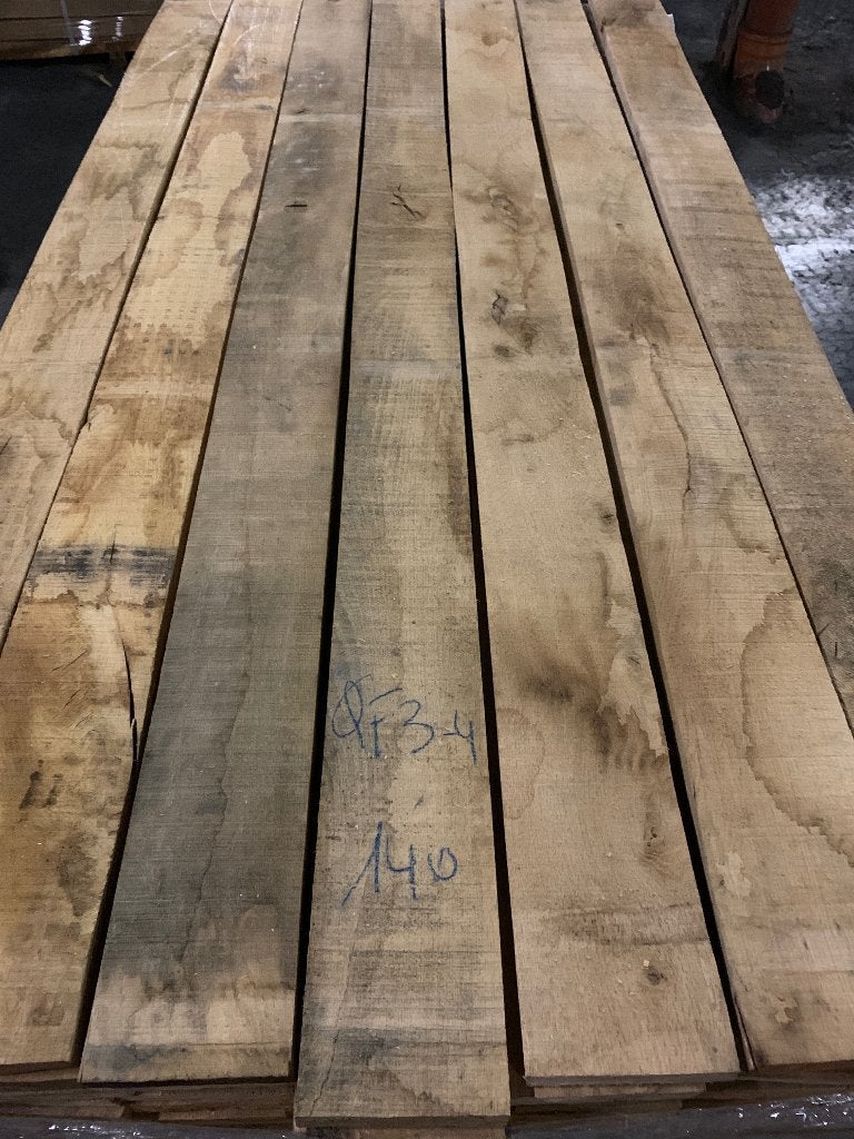Franse eiken planken 27-34-41-52mm, Doe-het-zelf en Bouw, Hout en Planken, Ophalen, 25 tot 50 mm, Eiken, Nieuw