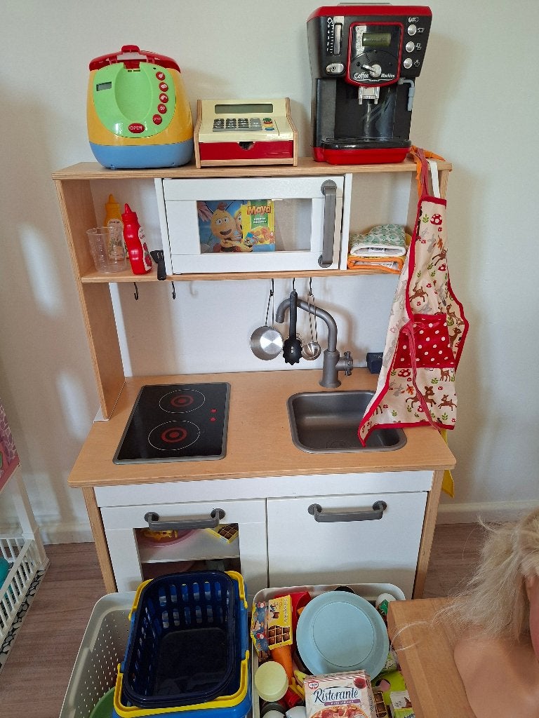 Keukentje Ikea met heel veel toebehoren, Ophalen, Gebruikt, Hout, Speelkeuken