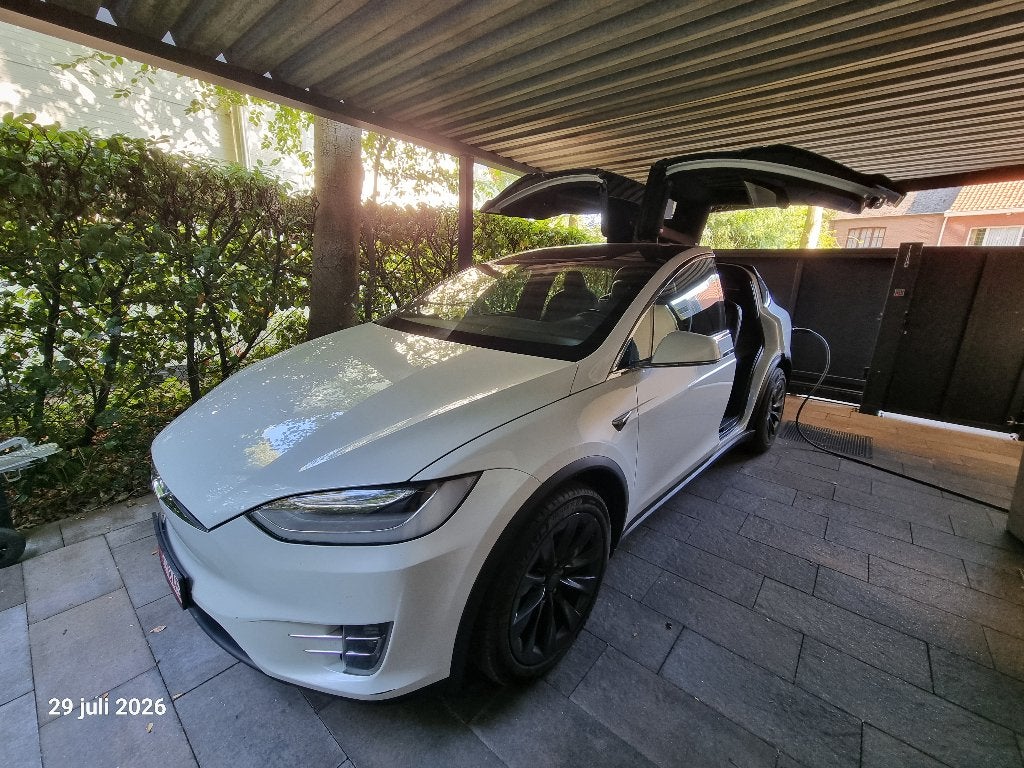 Tesla Model X Long Range Plus AWD 100D bj 2021, Auto's, Automaat, Model X, Zwart, Parkeersensor