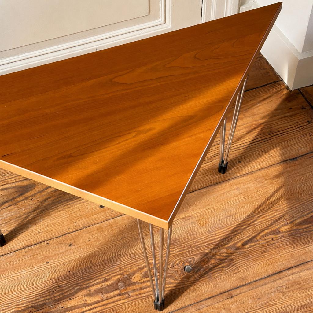 Vintage Deense Pin-Age bijzettafel jaren 80, Antiek en Kunst, Antiek | Meubels | Tafels, Ophalen