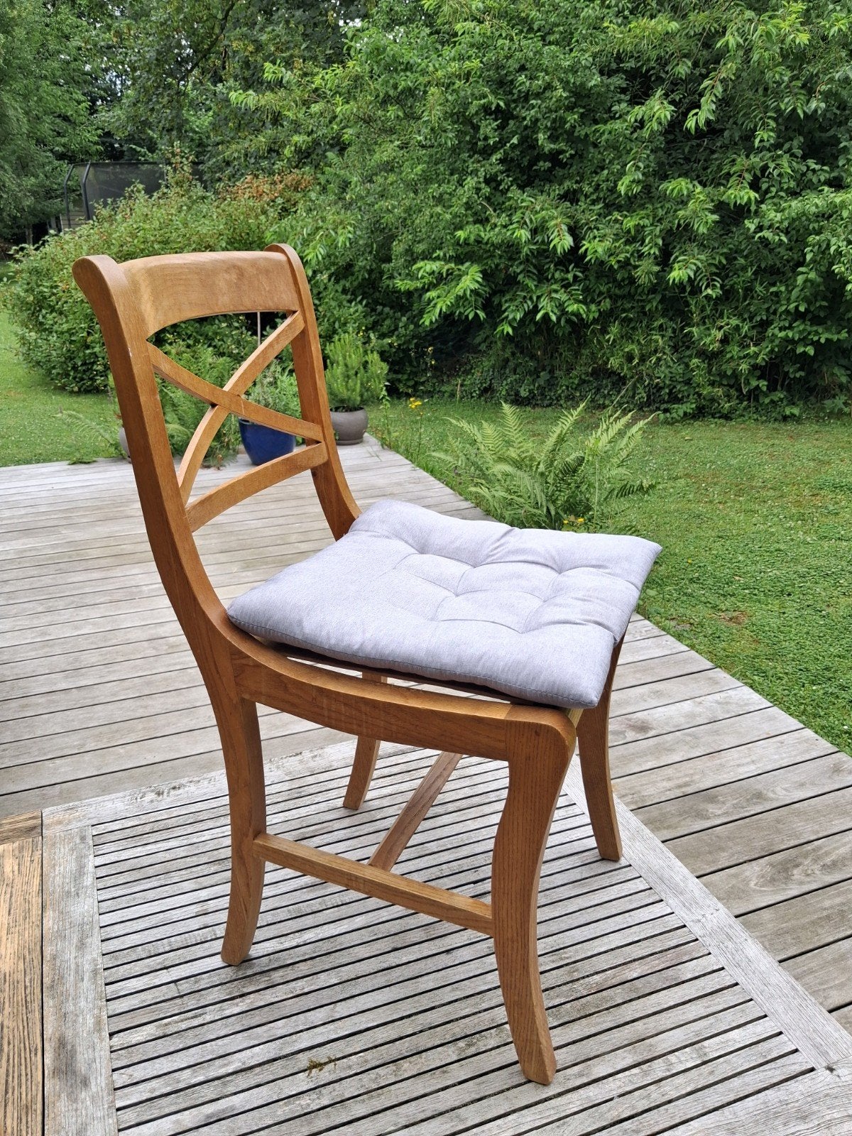 Lot de 6 chaises en bois style bistrot / champêtre, Enlèvement, Bois, Cinq, Six Chaises ou plus