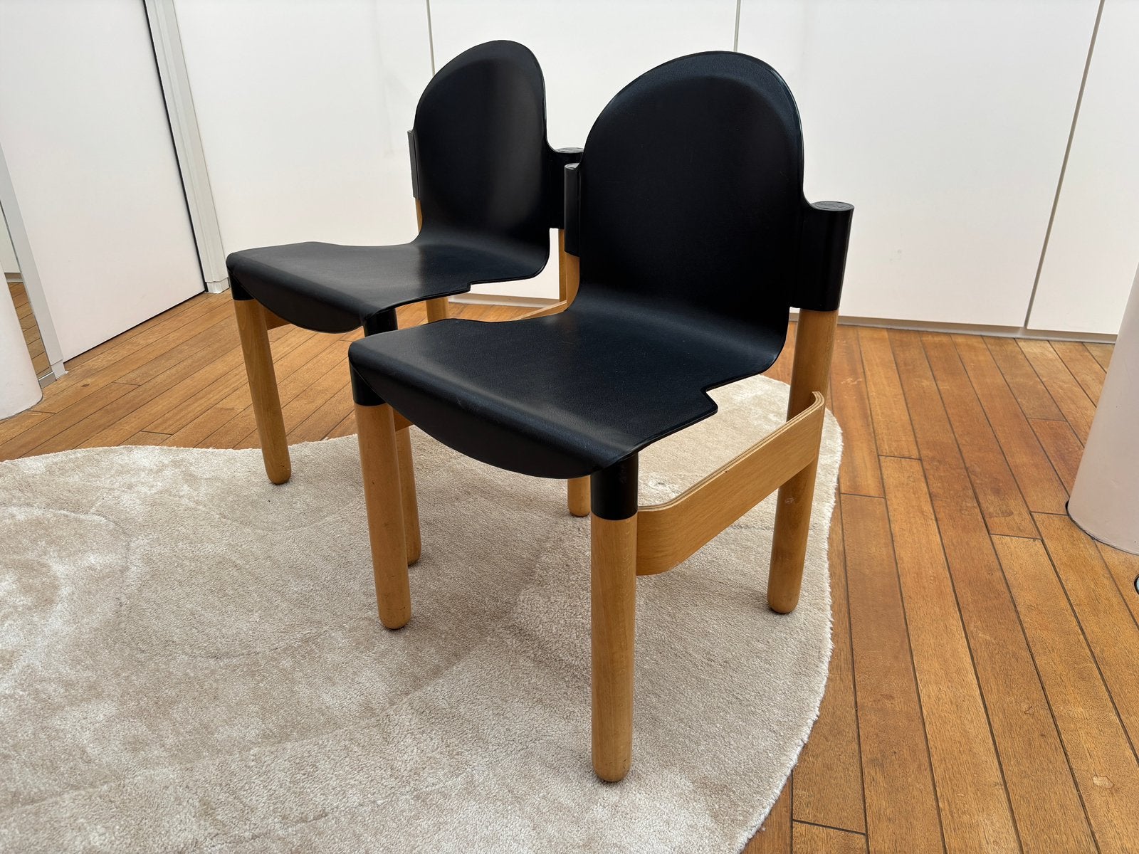 2 originele Gerd Lange stoelen voor Thonet, Huis en Inrichting, Ophalen, Kunststof, Gebruikt, Twee