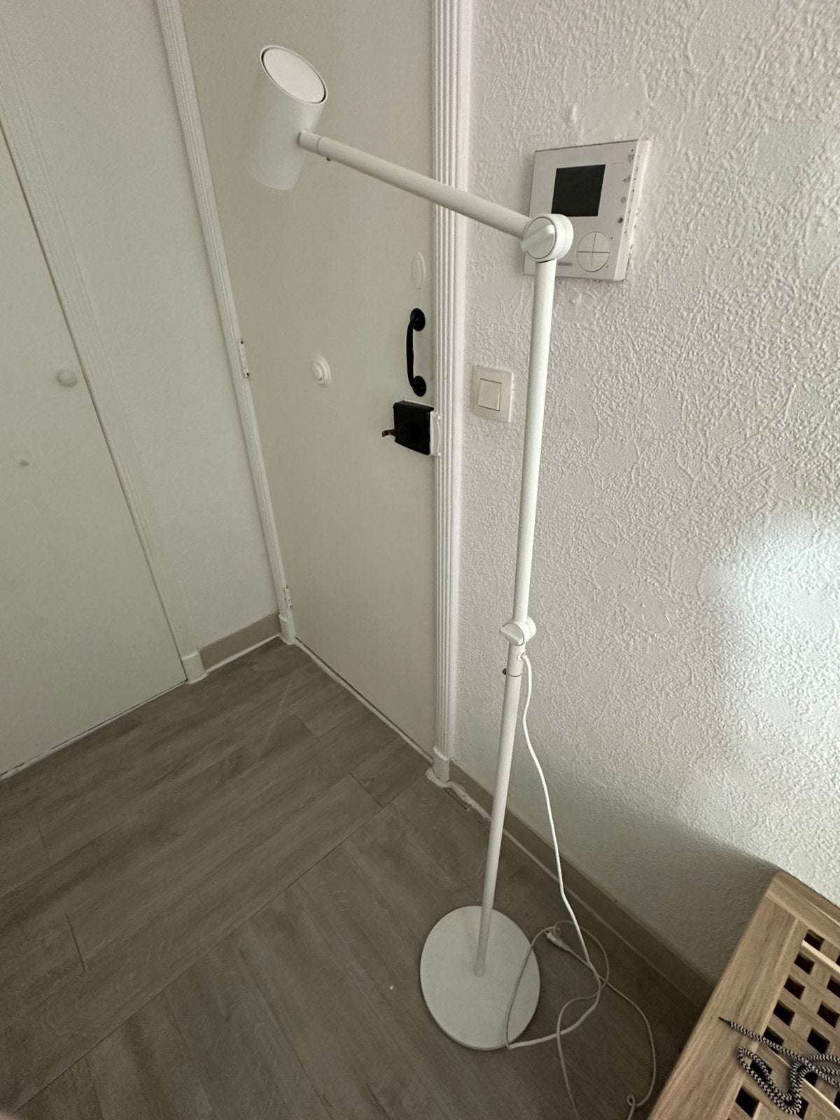 Witte vloerlamp Ikea, Ophalen, Kunststof, Gebruikt, GU10