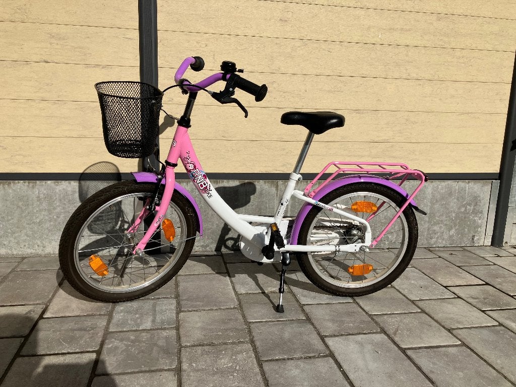 Fiets kind meisje 18” 18 inch, Fietsen en Brommers, Ophalen, Terugtraprem, BNB, Zo goed als nieuw