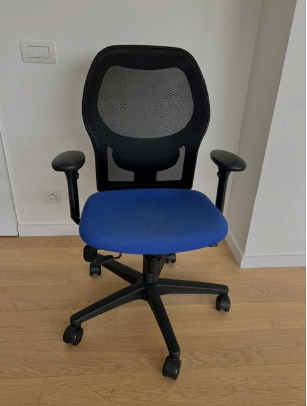 Ergonomische bureau stoel thuiswerkplek - Ahrend, Ophalen, Gebruikt, Blauw, Bureaustoel