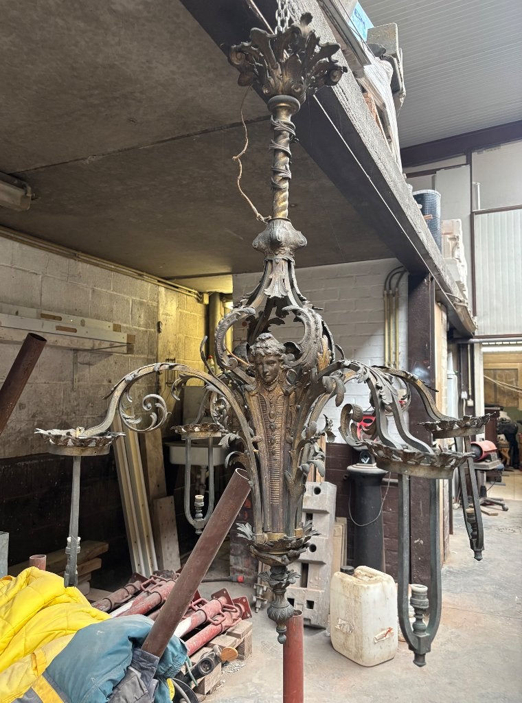 Grote art deco luchter, Antiek en Kunst, Ophalen