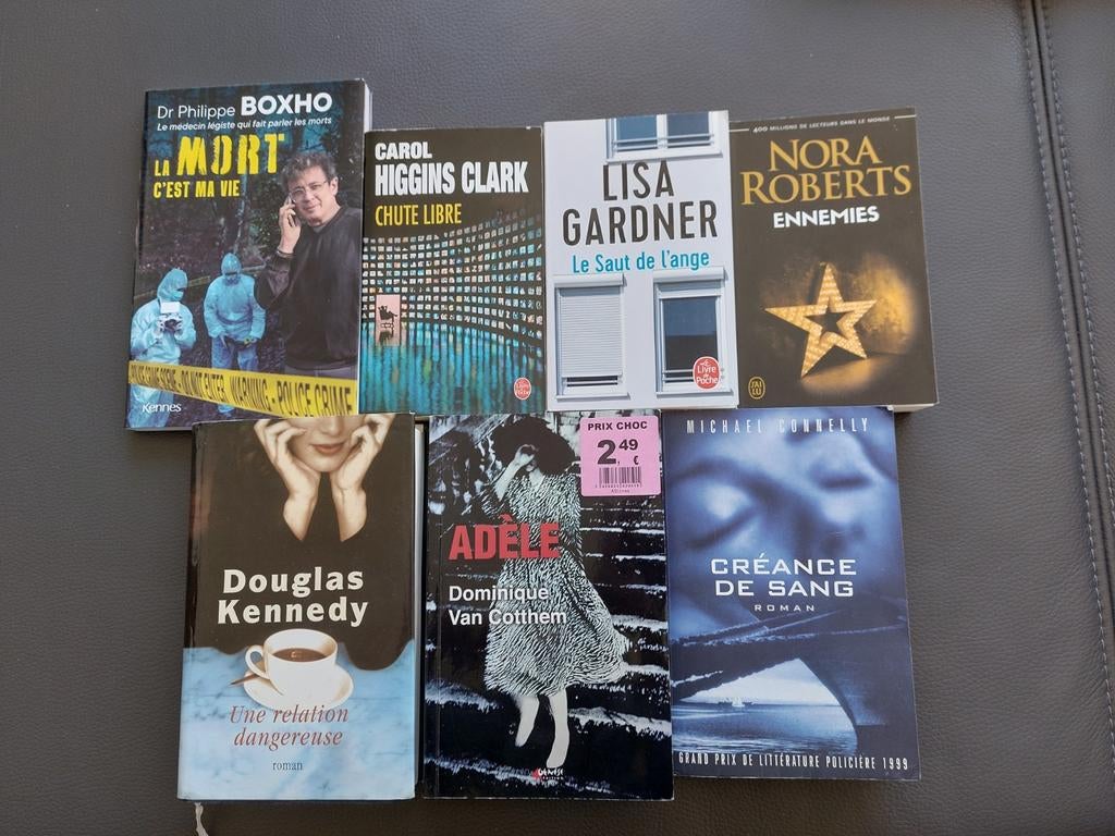 Lot de 24 livres neufs et occasions ( par lot ou par pièce ), Livres, Policiers, Comme neuf, Enlèvement