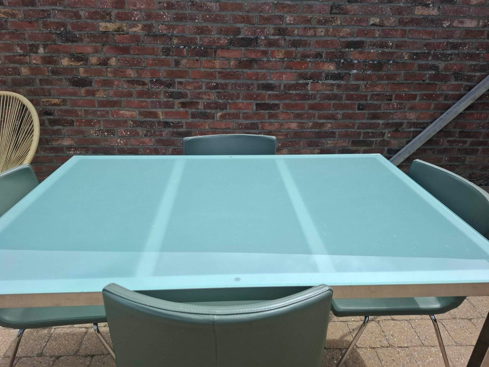 mooie glazen keukentafel, Ophalen