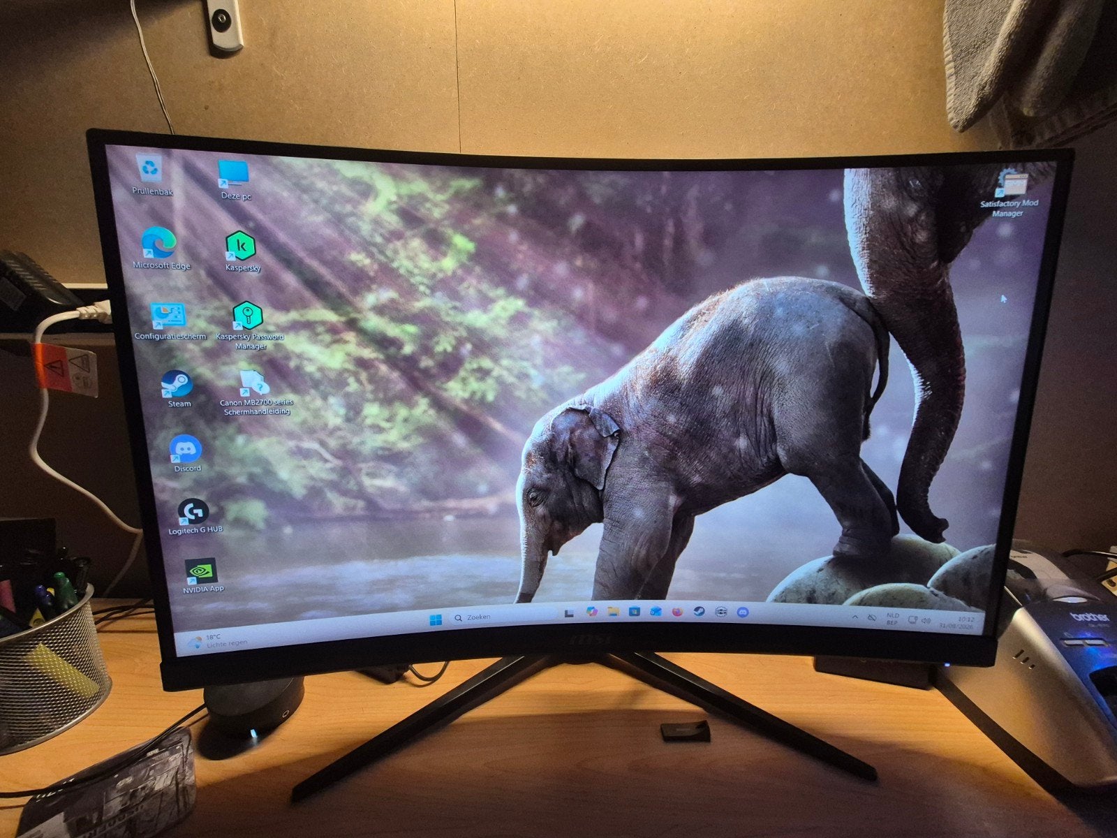 MSI curved gaming monitor, Computers en Software, Monitoren, Gebruikt, MSI gaming, Full HD, DisplayPort