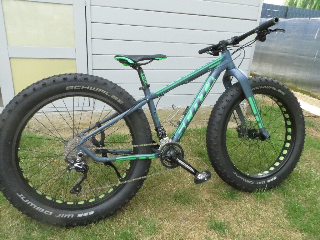 kinderfiets, Fietsen en Brommers, Ophalen, Zo goed als nieuw, Schijfrem, Scott