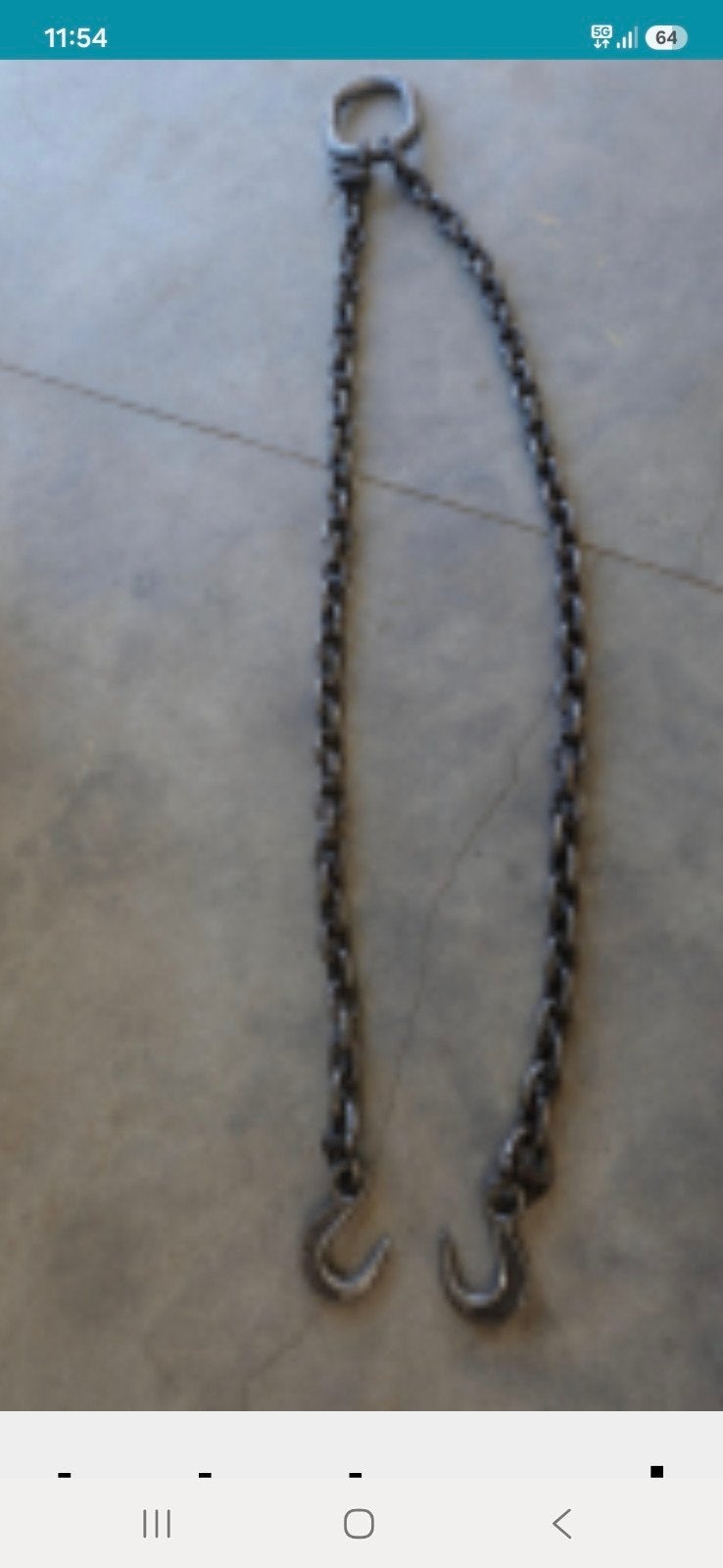 chaine de levage, Enlèvement