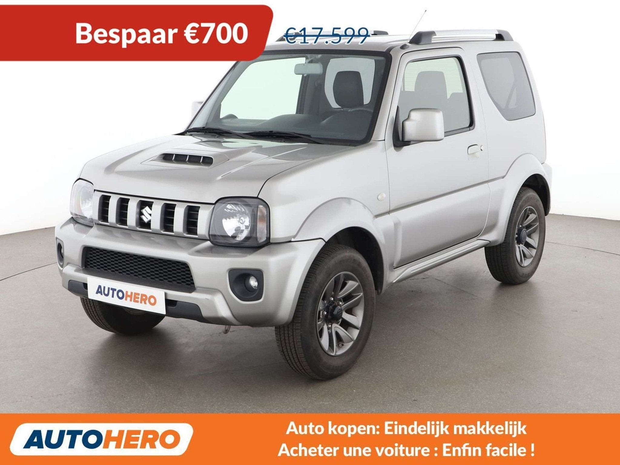 Suzuki Jimny 1.3 Club (année de construction 2015), Autos, Cuir, Argent ou Gris, https://public.car-pass.be/vhr/f24d411c-0ee6-4319-b840-52a8e1113608